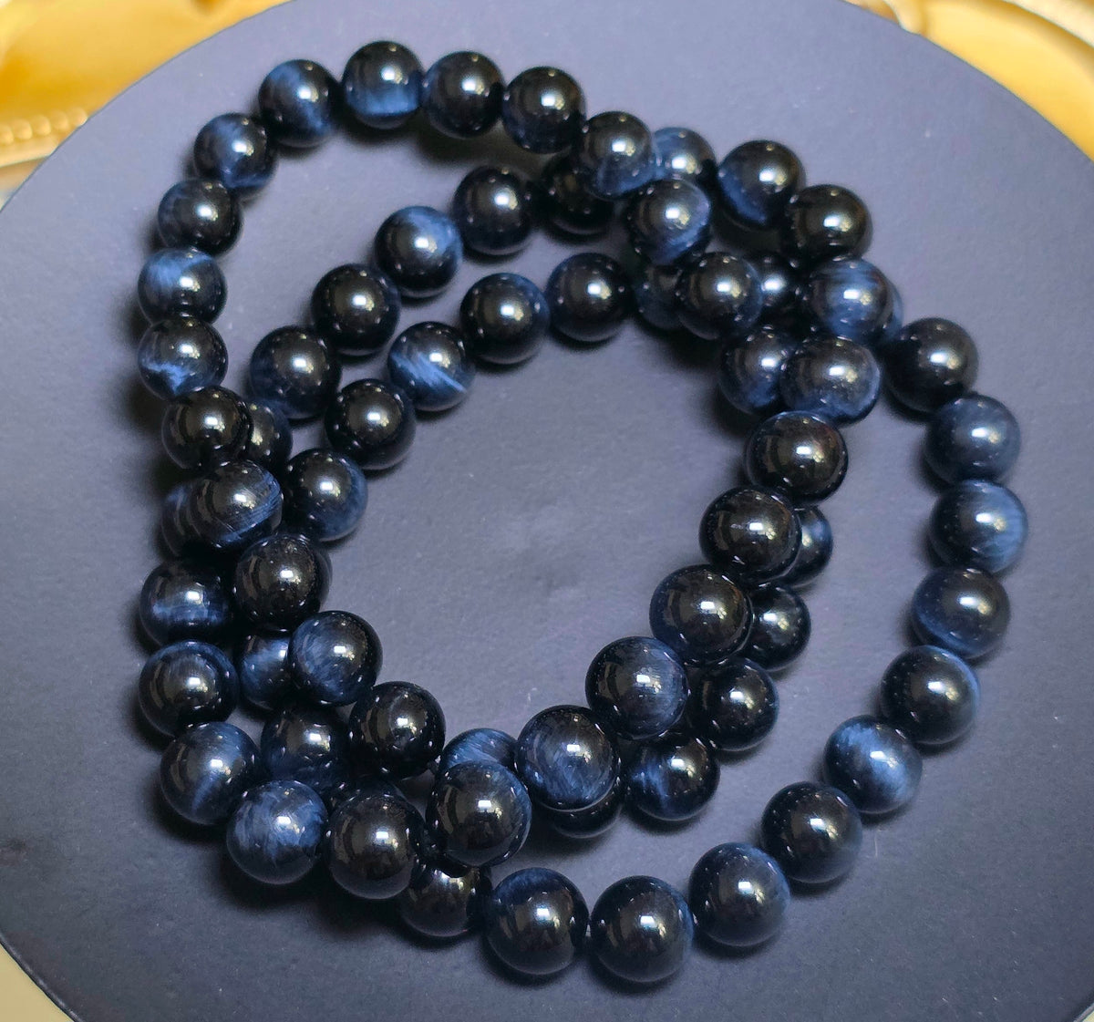 Blue Tigers Eye Bracelet 8mm