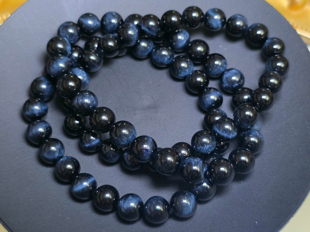 Blue Tigers Eye Bracelet 8mm