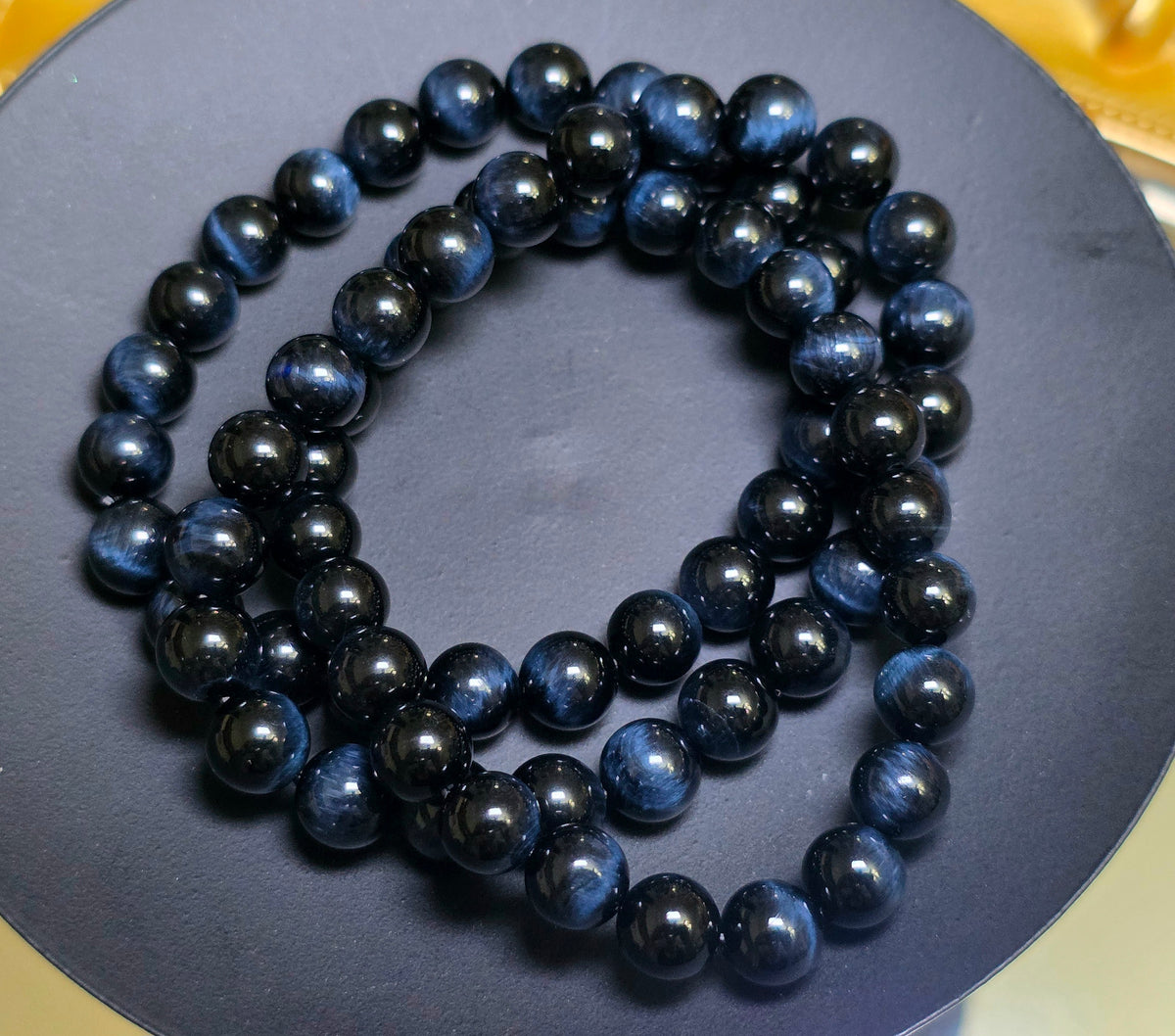Blue Tigers Eye Bracelet 8mm