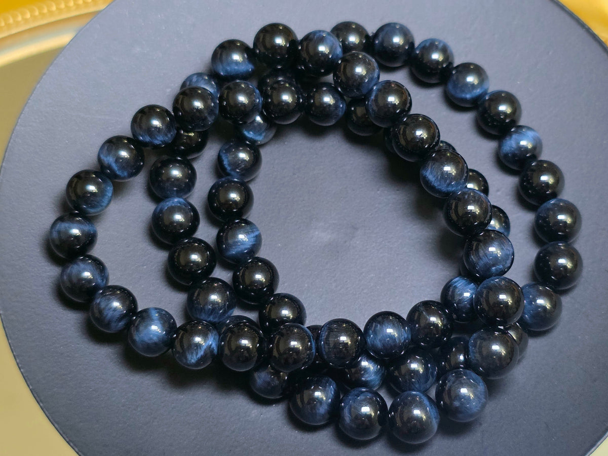 Blue Tigers Eye Bracelet 8mm