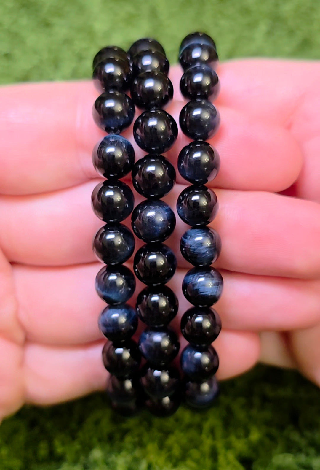 Blue Tigers Eye Bracelet 8mm
