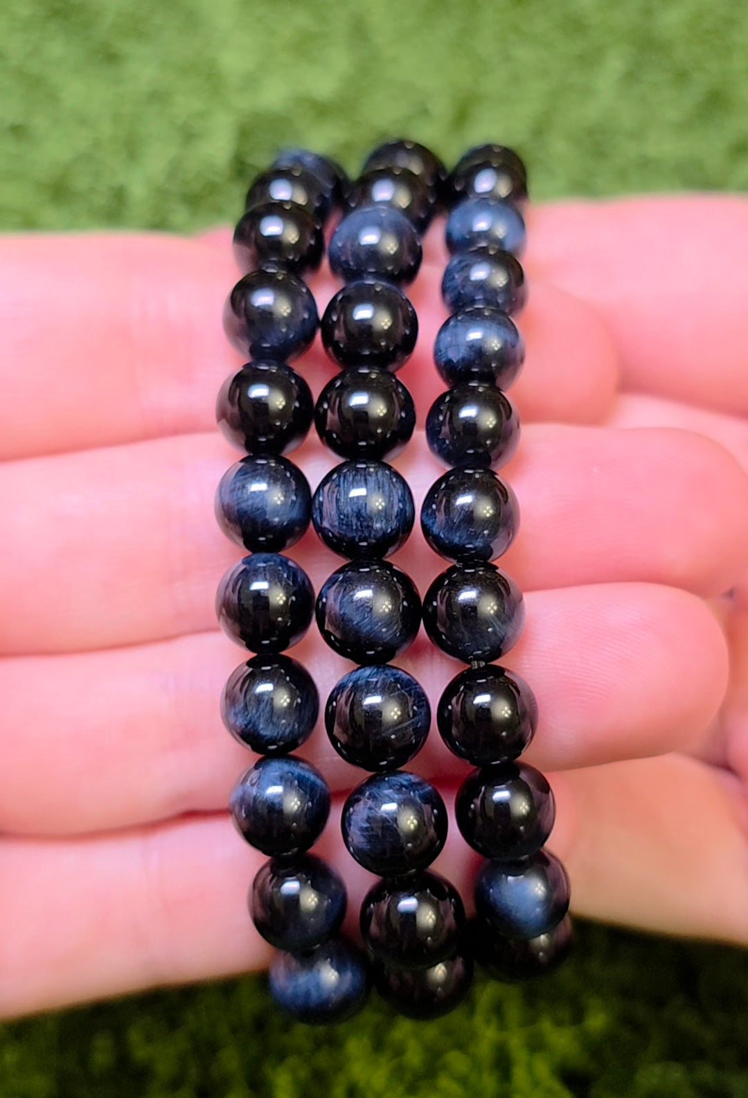 Blue Tigers Eye Bracelet 8mm