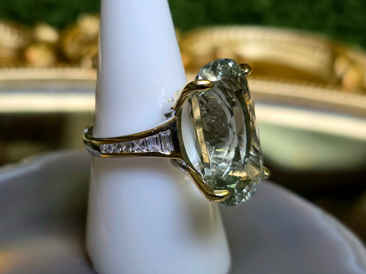 Green Quartz Statement Ring B