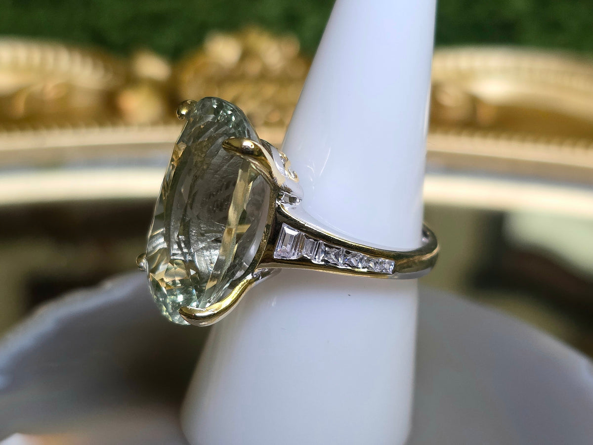Green Quartz Statement Ring B