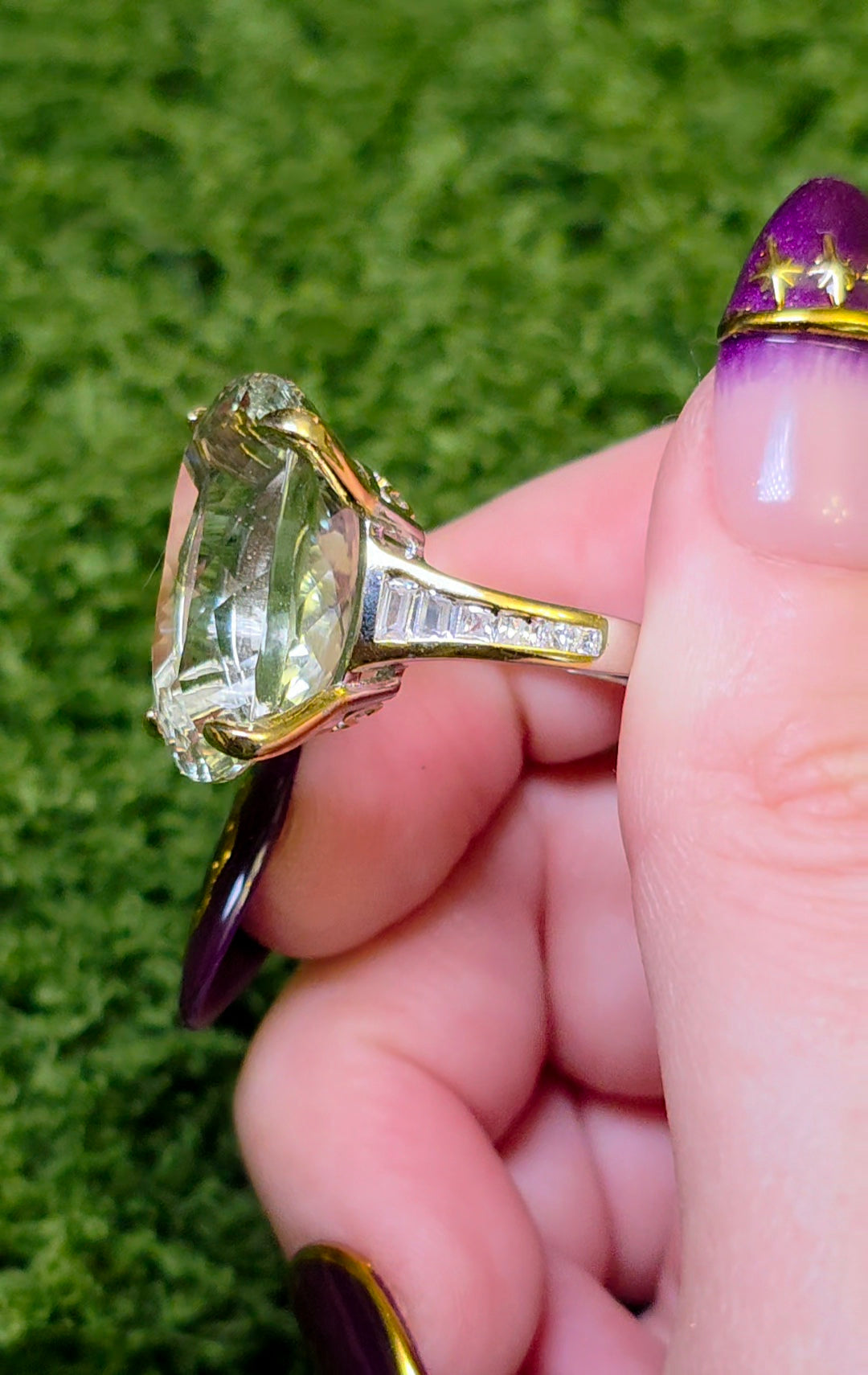Green Quartz Statement Ring B