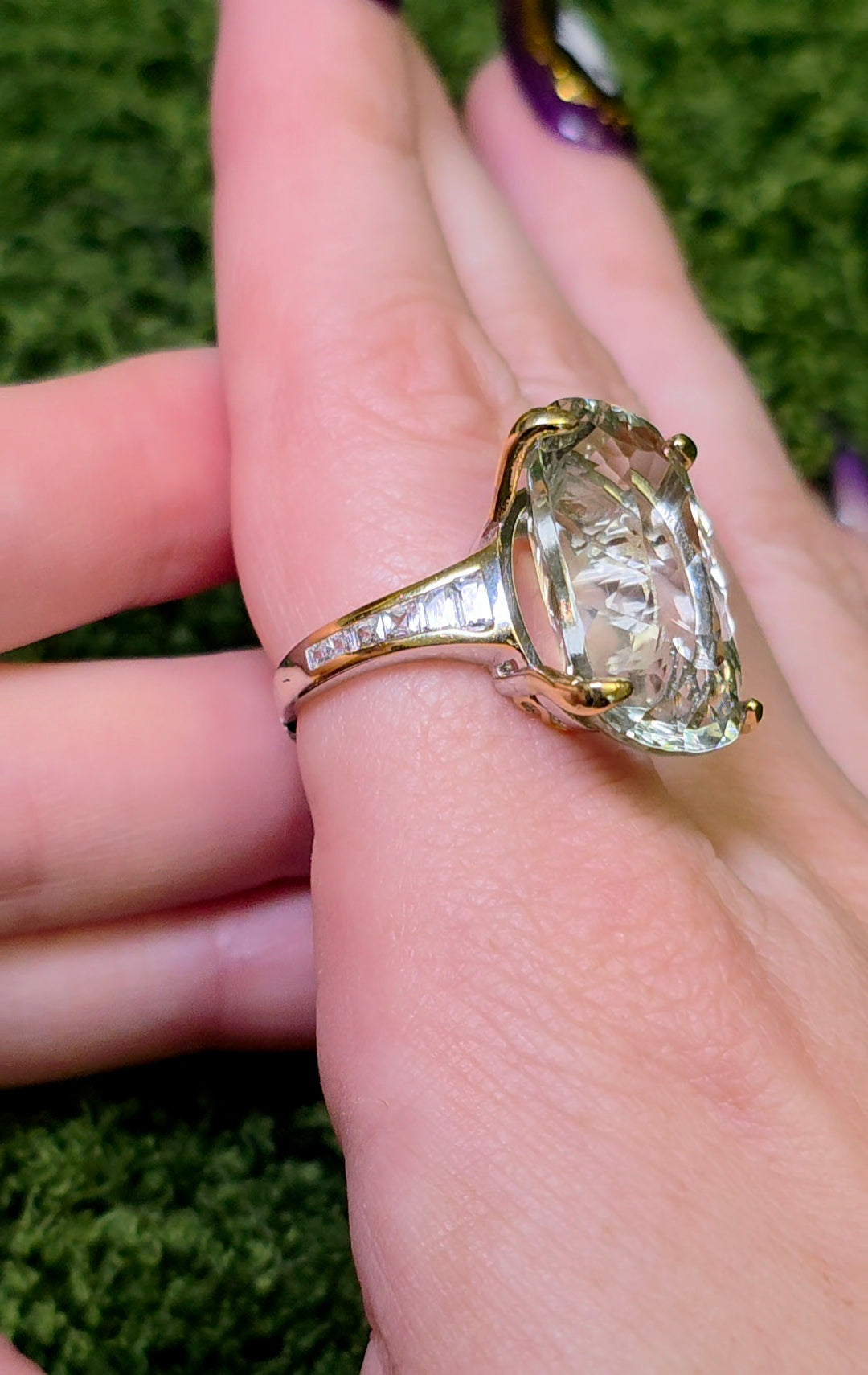 Green Quartz Statement Ring B