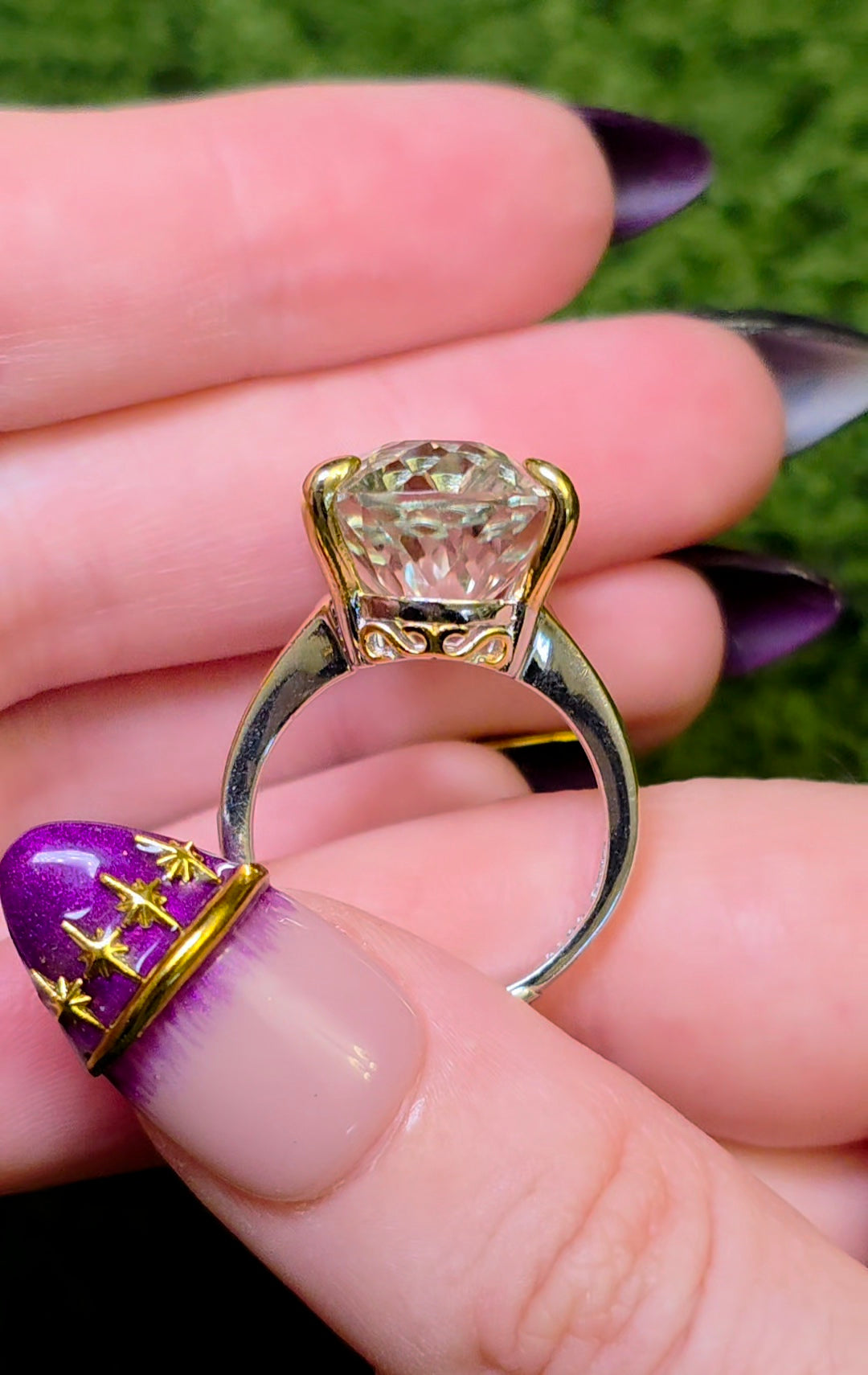 Green Quartz Statement Ring B