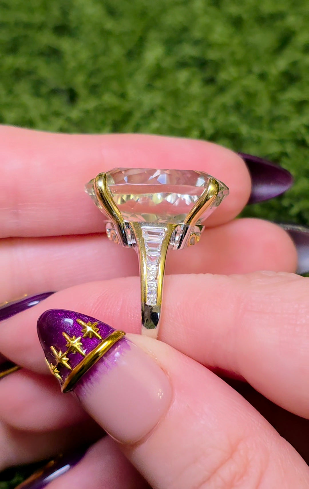 Green Quartz Statement Ring B