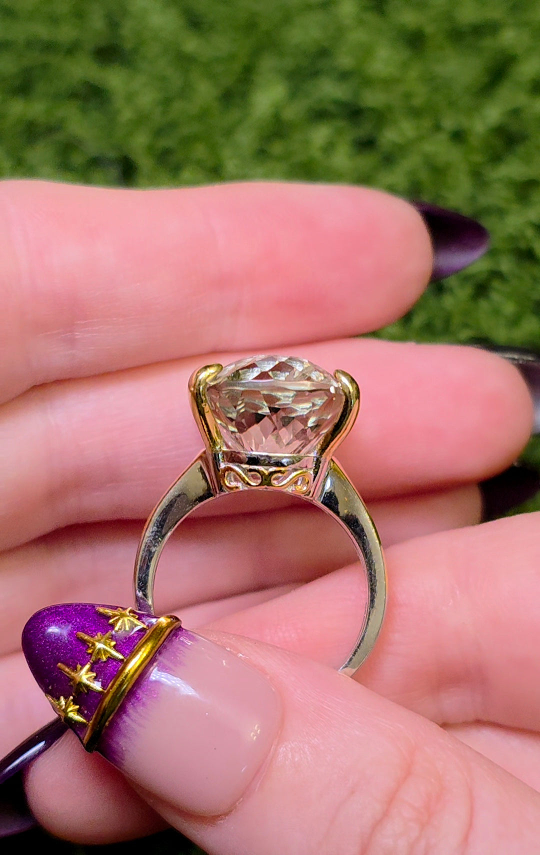 Green Quartz Statement Ring B