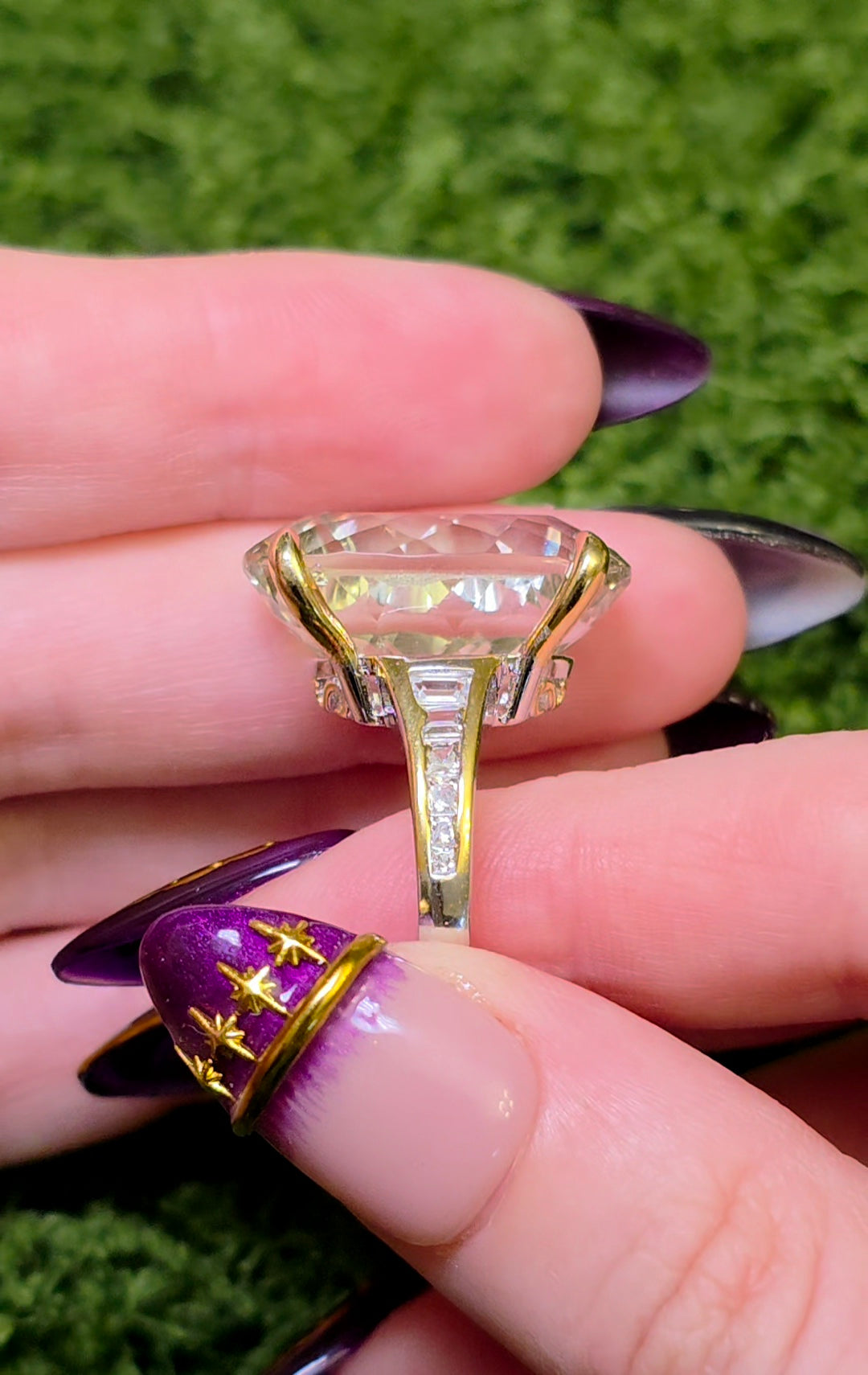 Green Quartz Statement Ring B