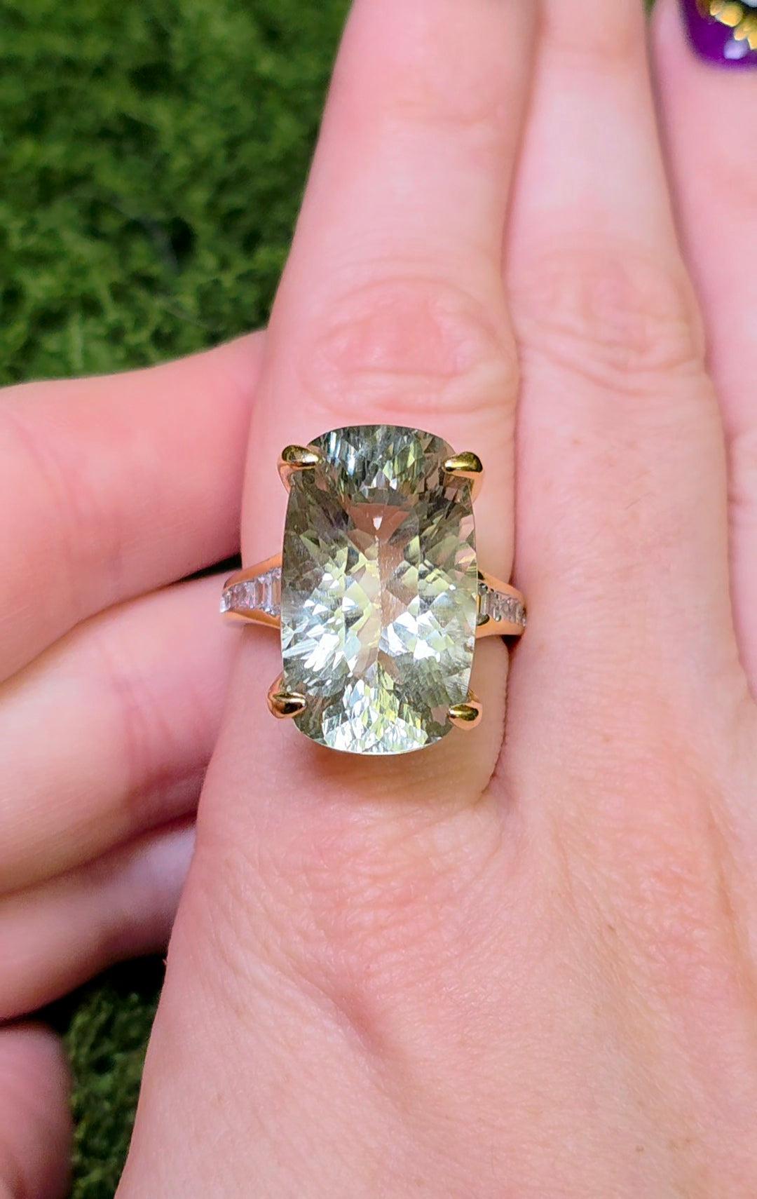Green Quartz Statement Ring B