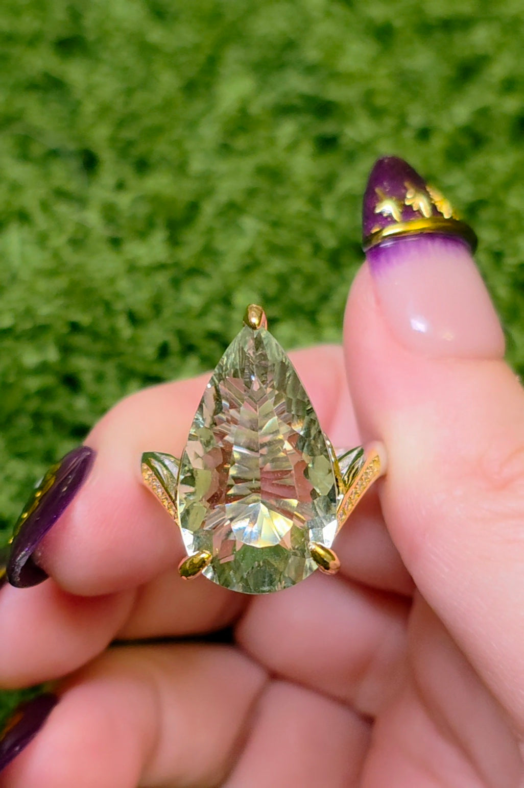 Green Quartz Statement Ring C