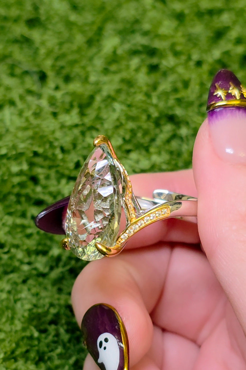 Green Quartz Statement Ring C