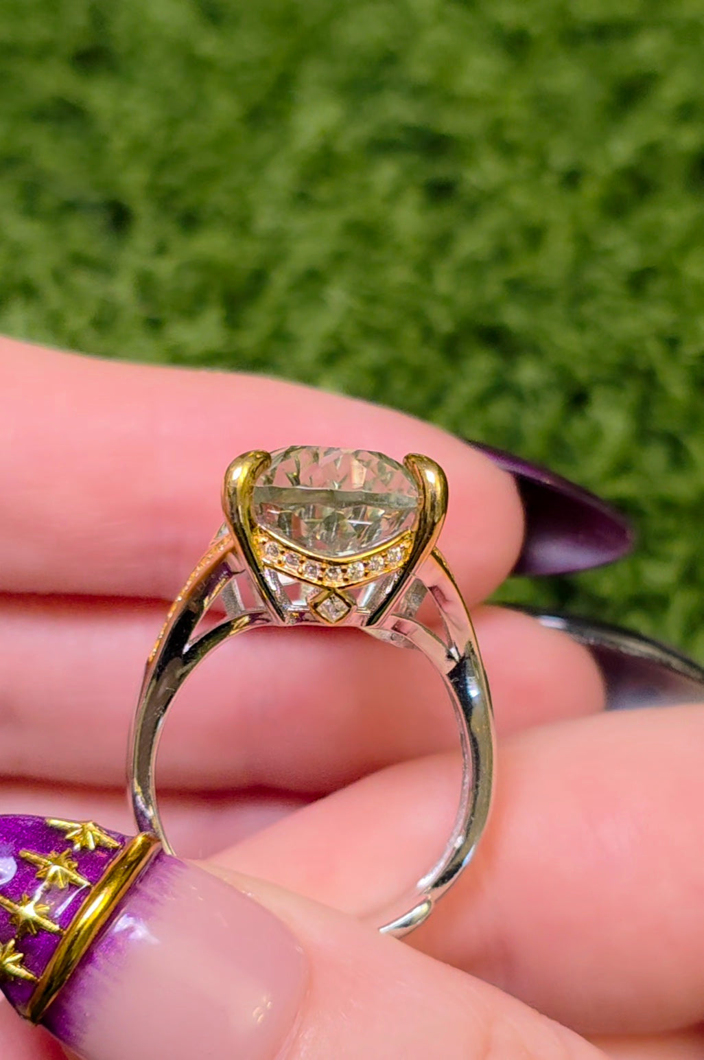 Green Quartz Statement Ring C