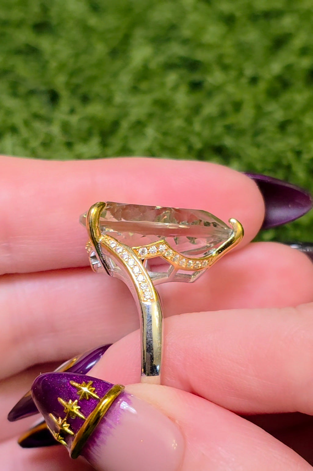 Green Quartz Statement Ring C