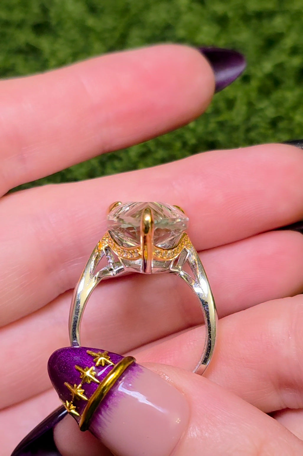 Green Quartz Statement Ring C