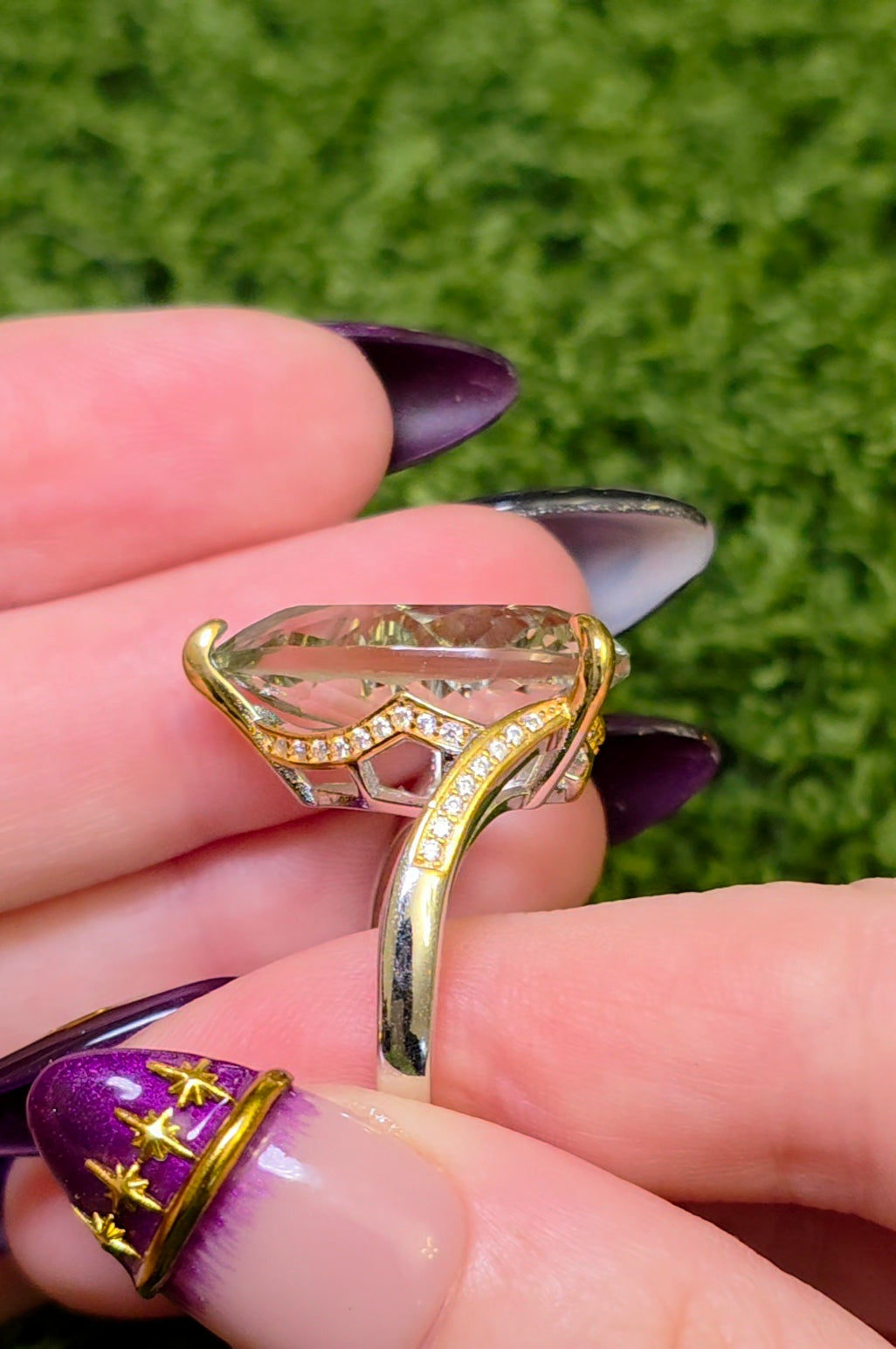 Green Quartz Statement Ring C