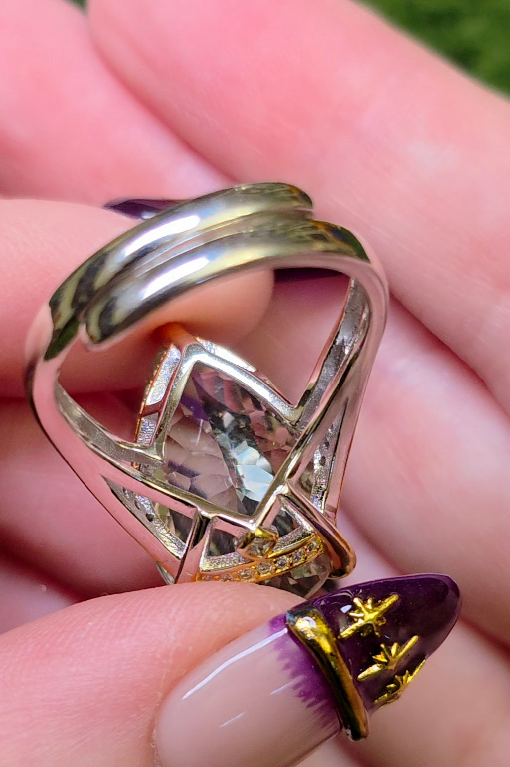 Green Quartz Statement Ring C