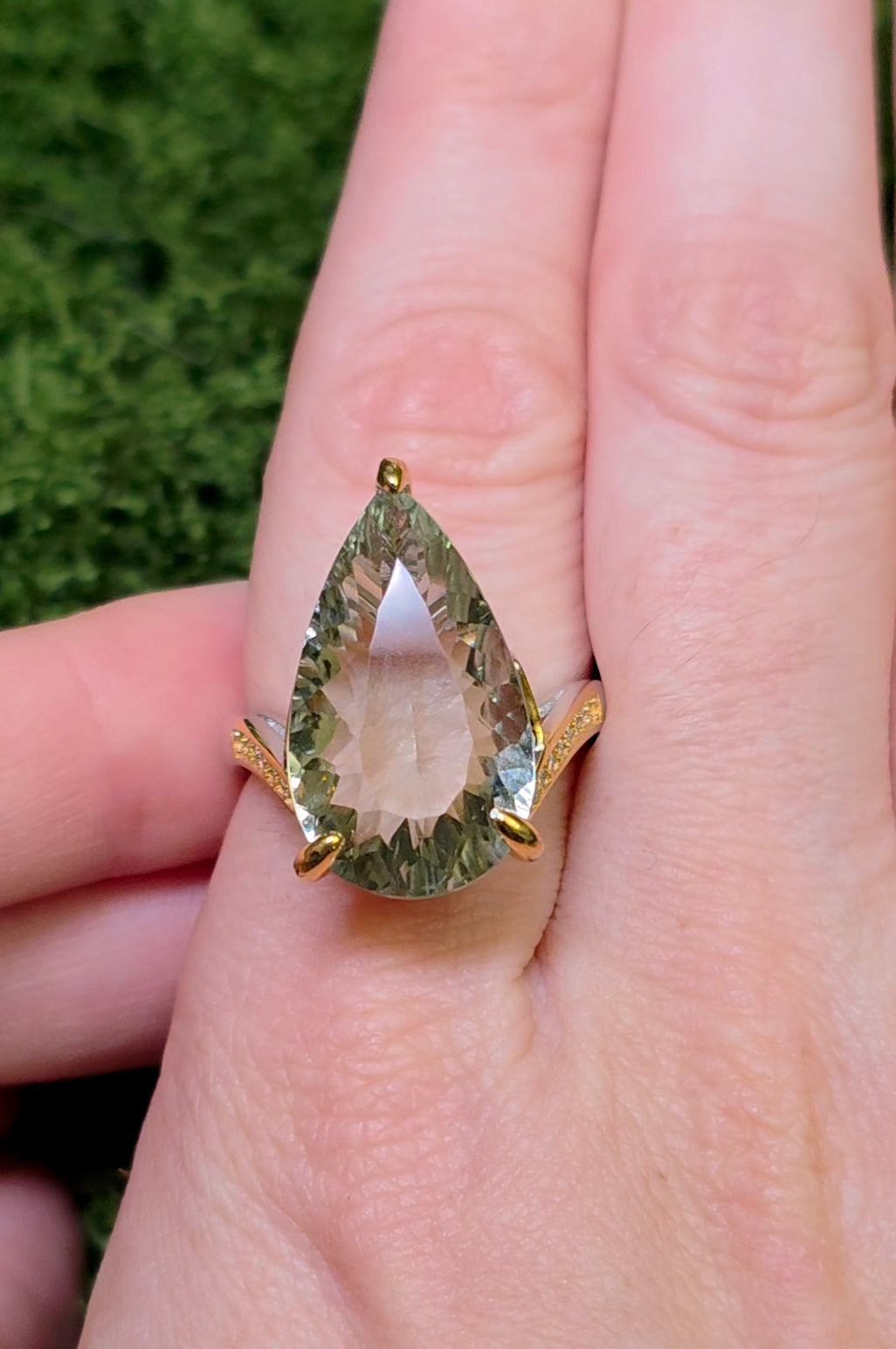 Green Quartz Statement Ring C