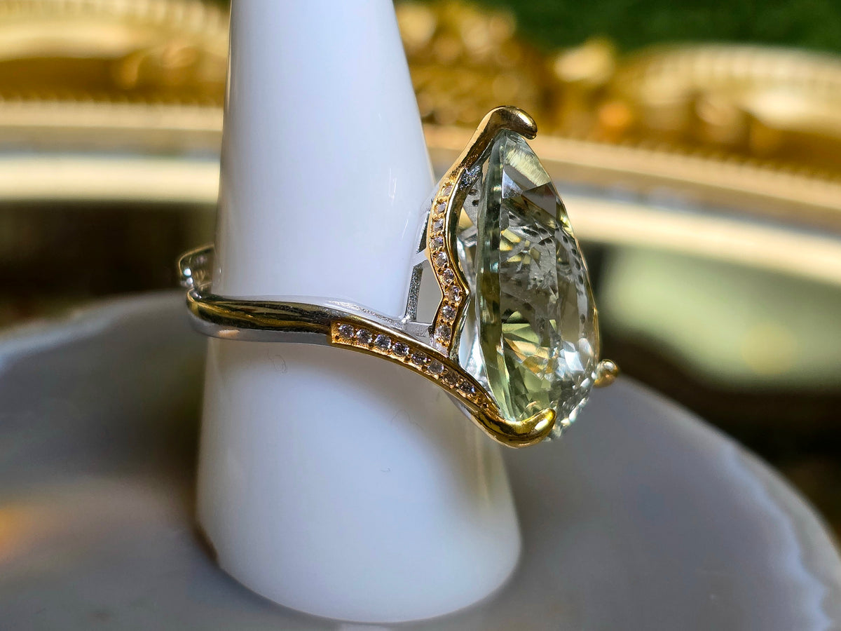Green Quartz Statement Ring C
