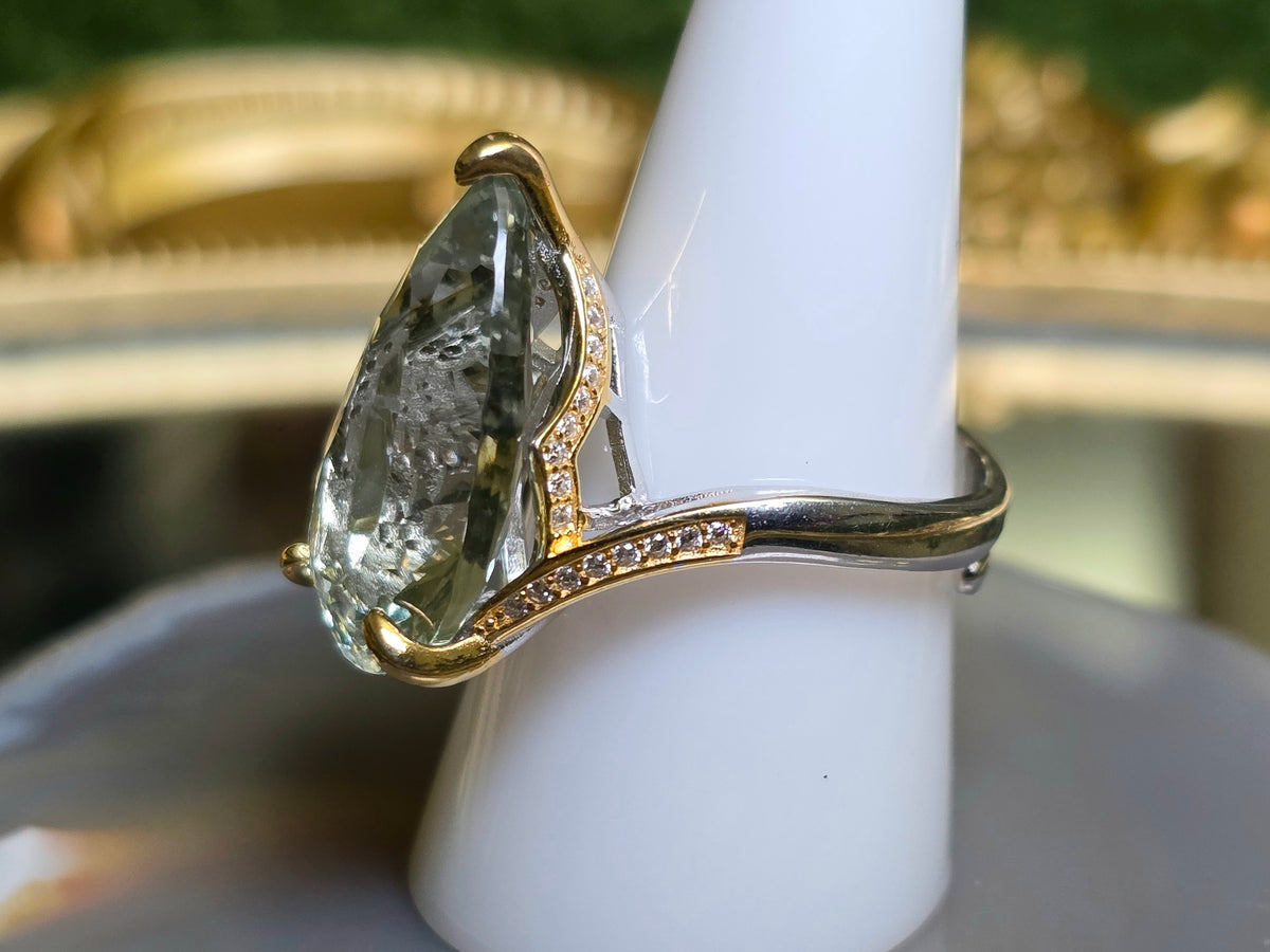 Green Quartz Statement Ring C
