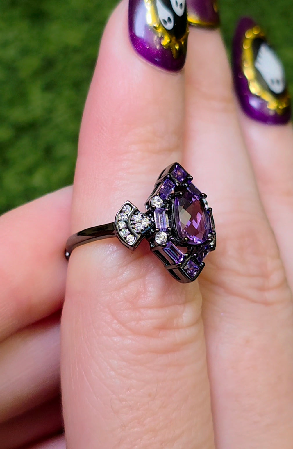 Amethyst Art Deco Ring