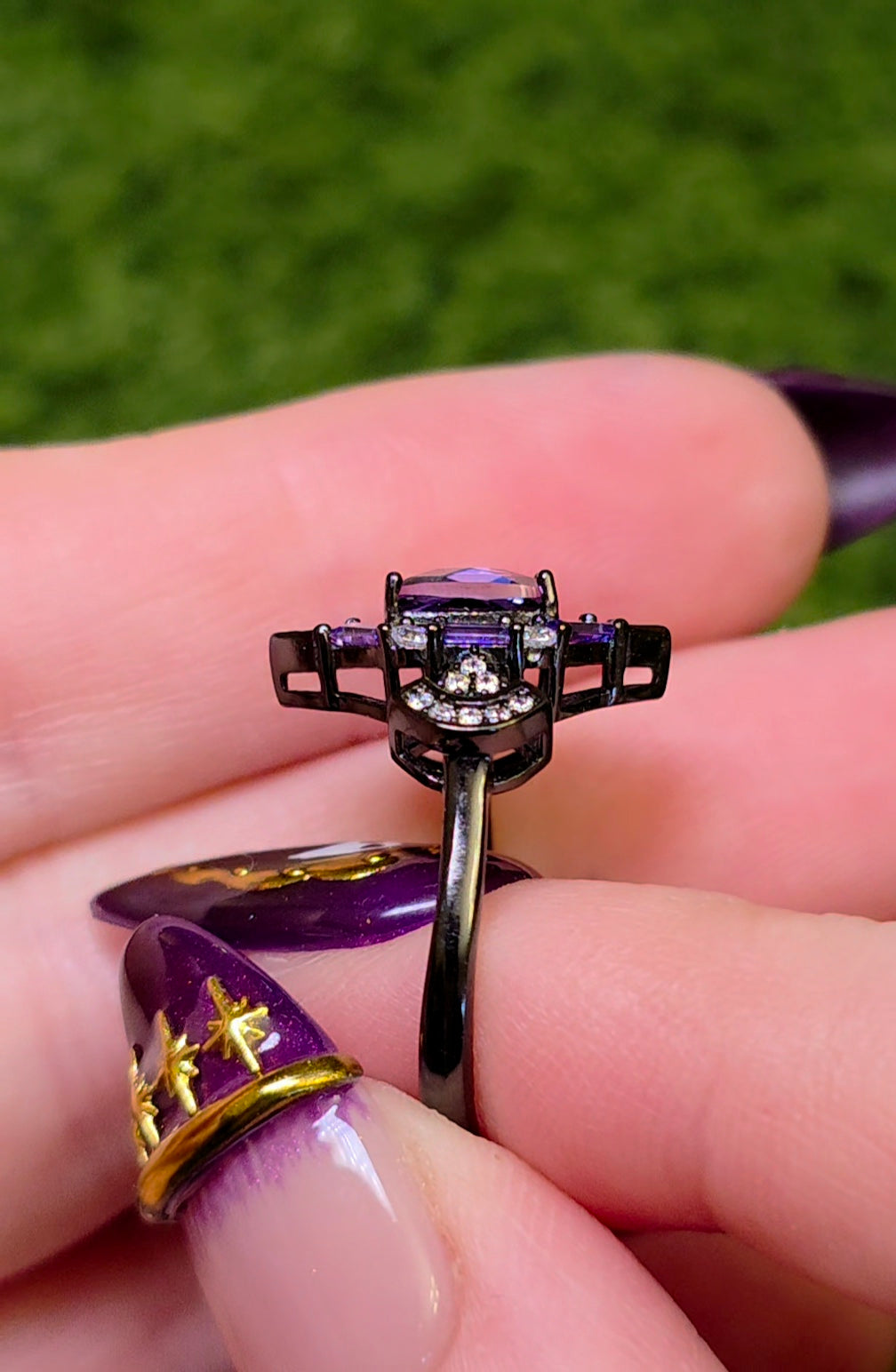 Amethyst Art Deco Ring