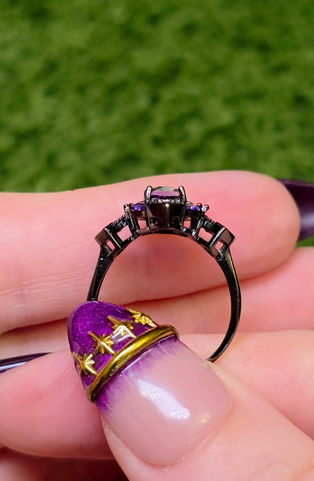 Amethyst Art Deco Ring