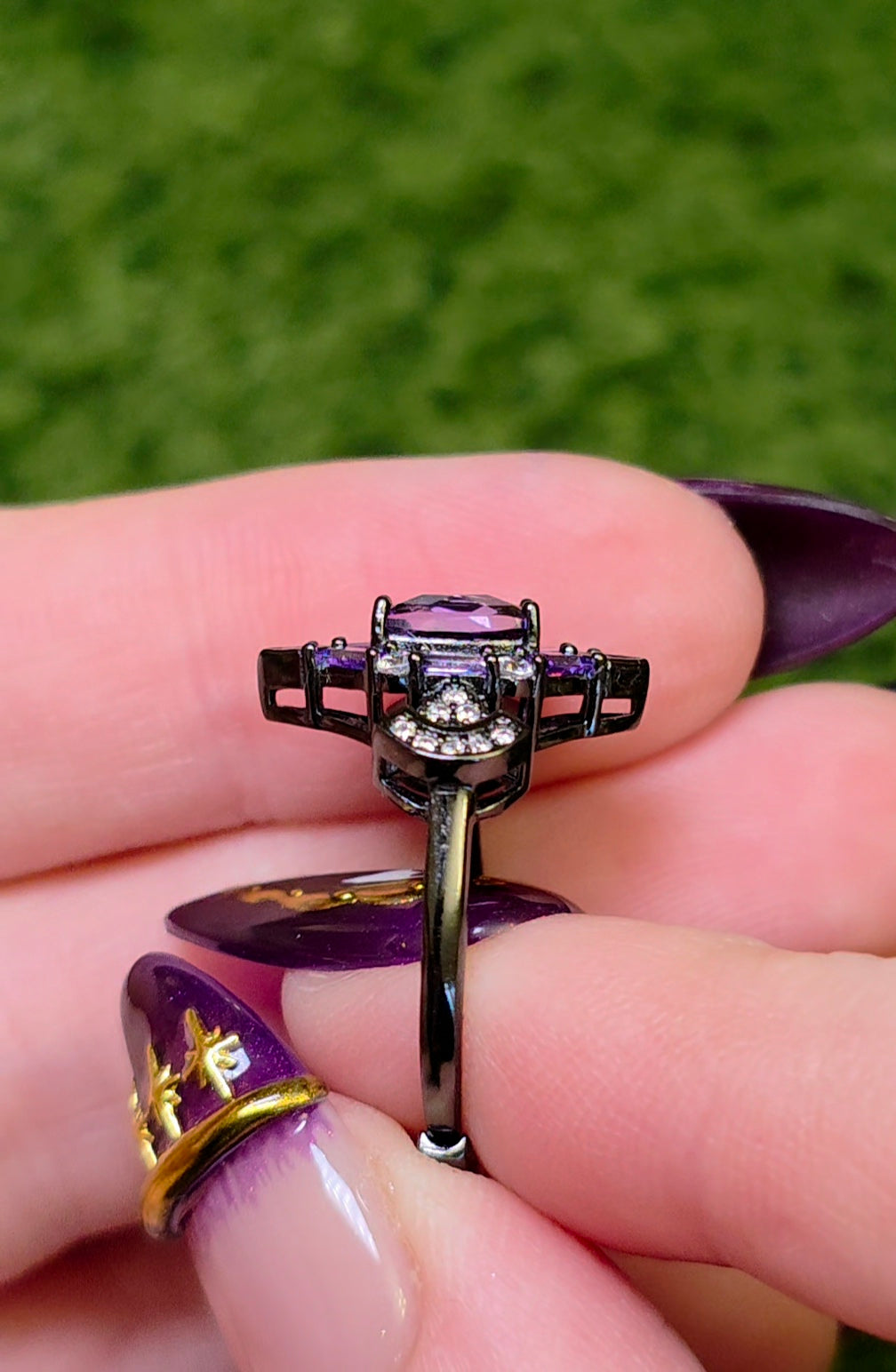 Amethyst Art Deco Ring