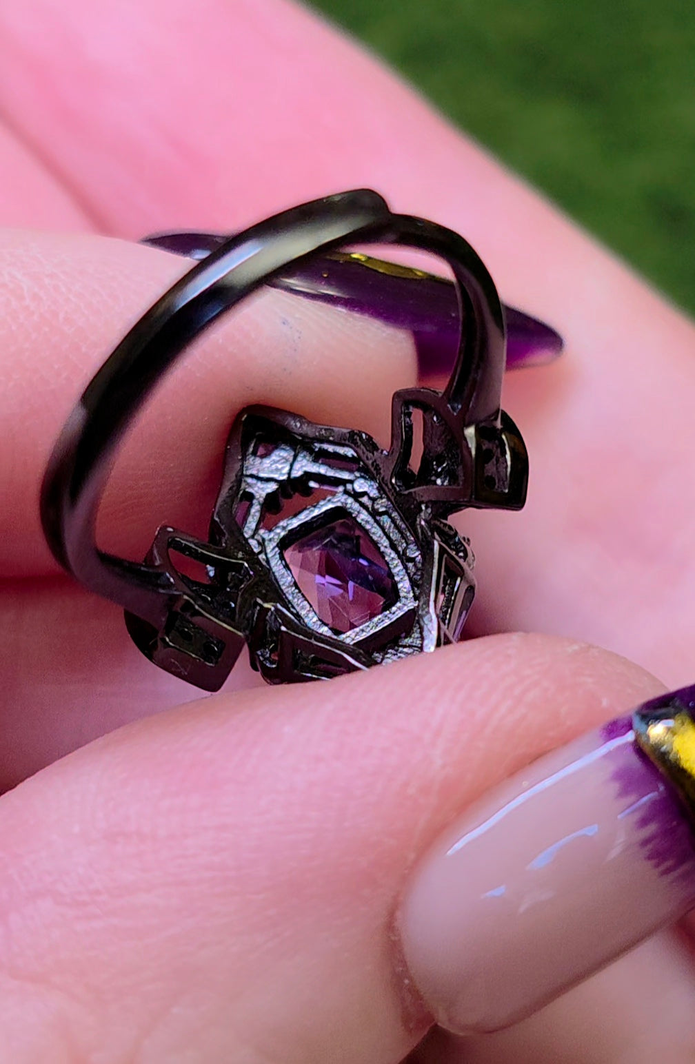 Amethyst Art Deco Ring