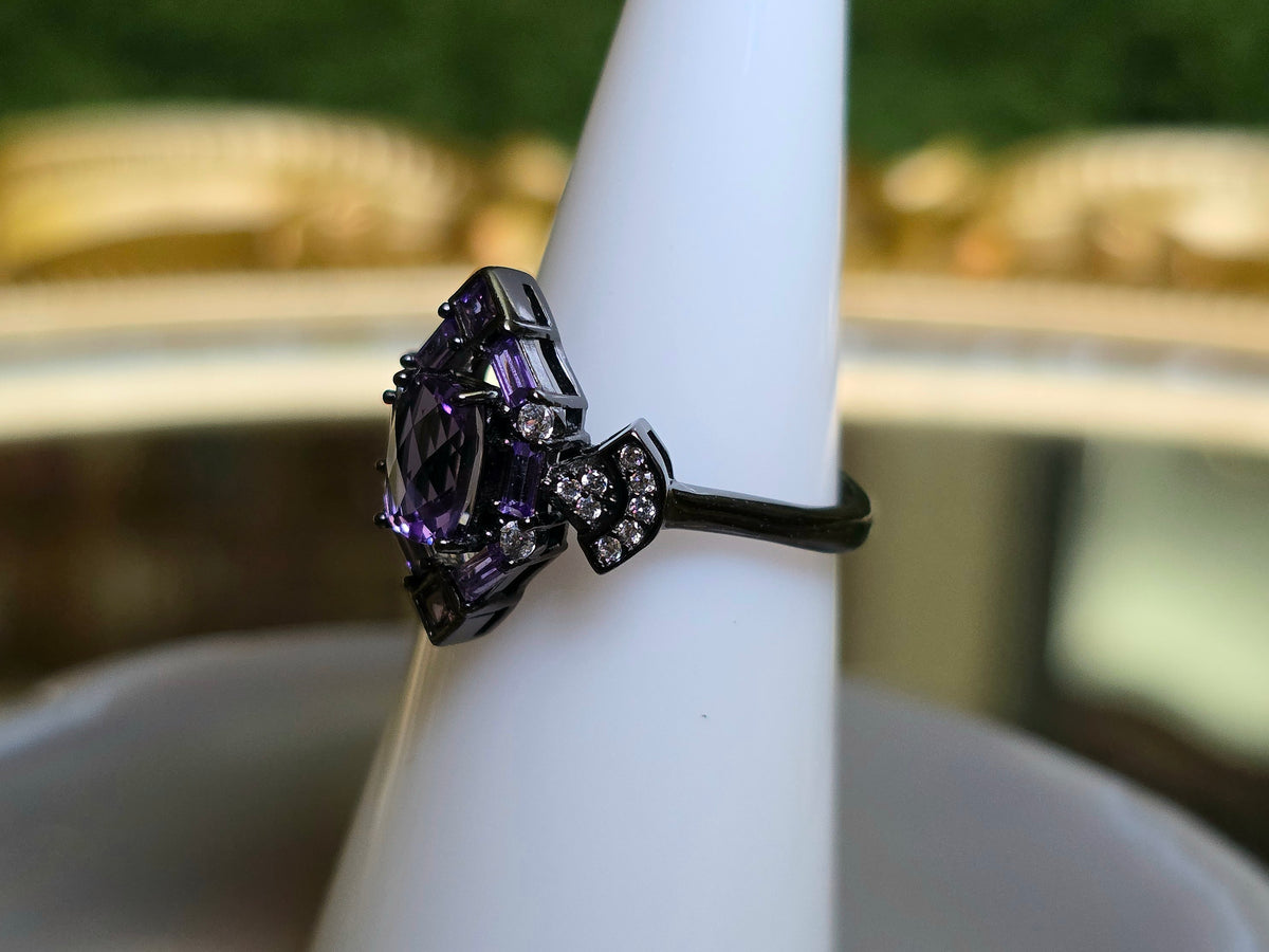 Amethyst Art Deco Ring