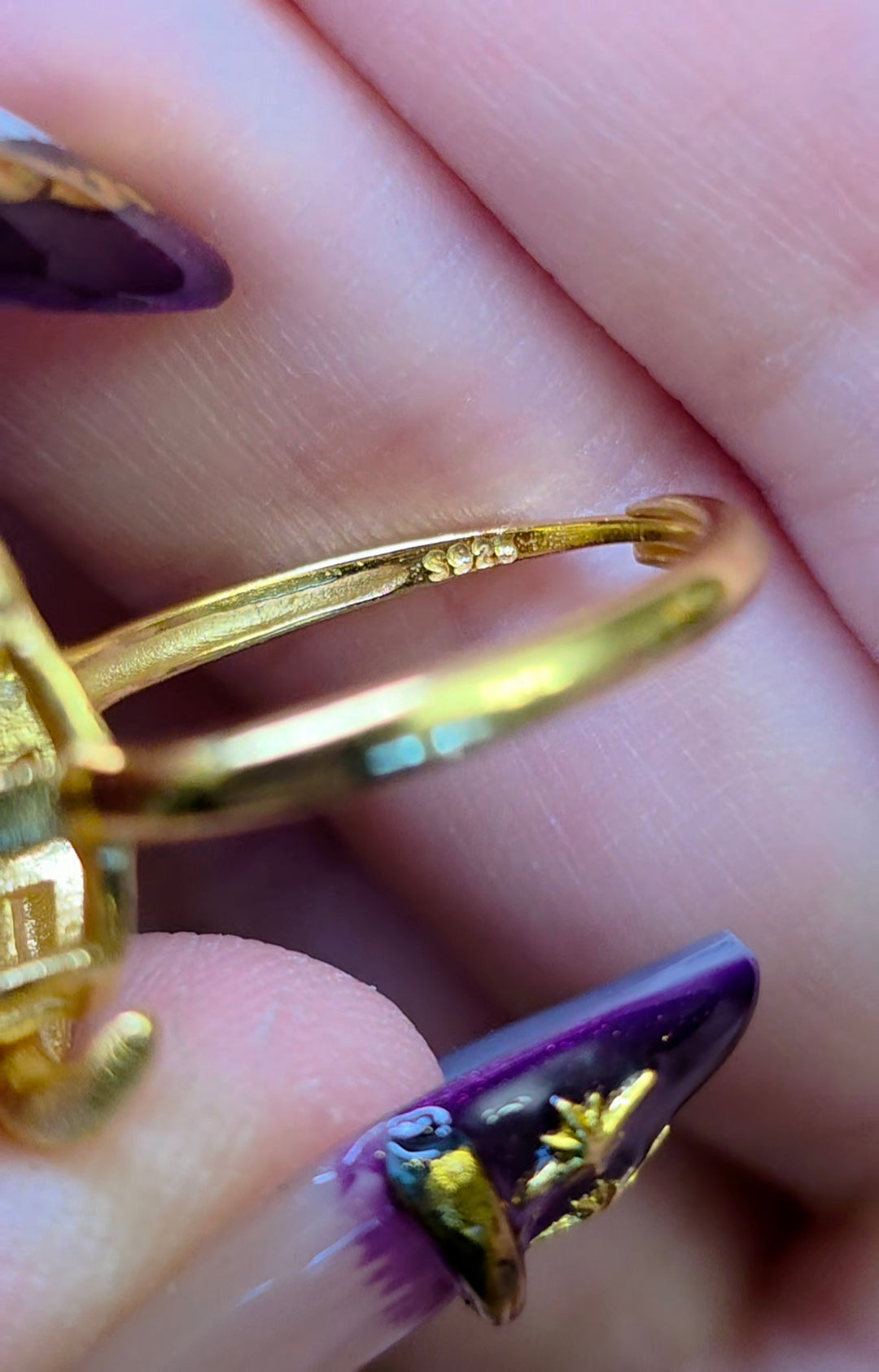 Crescent Moon Opal Ring B
