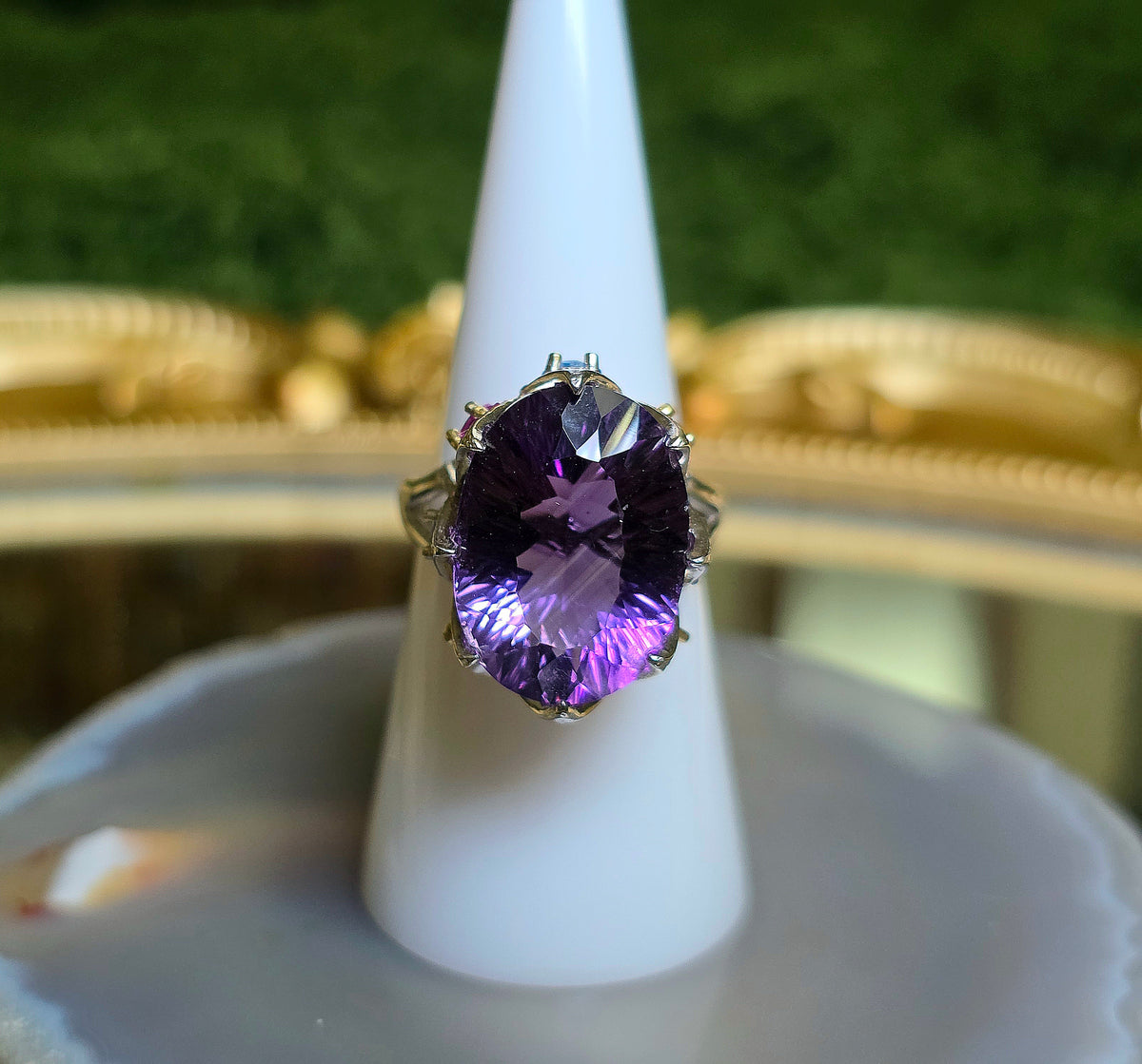 Royal Amethyst Statement Ring