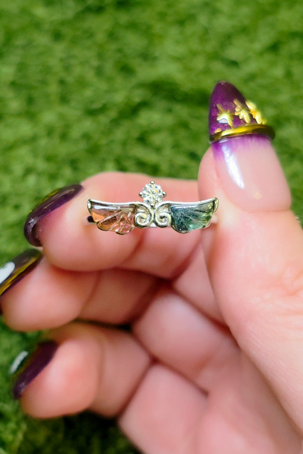 Tourmaline Wings Ring B