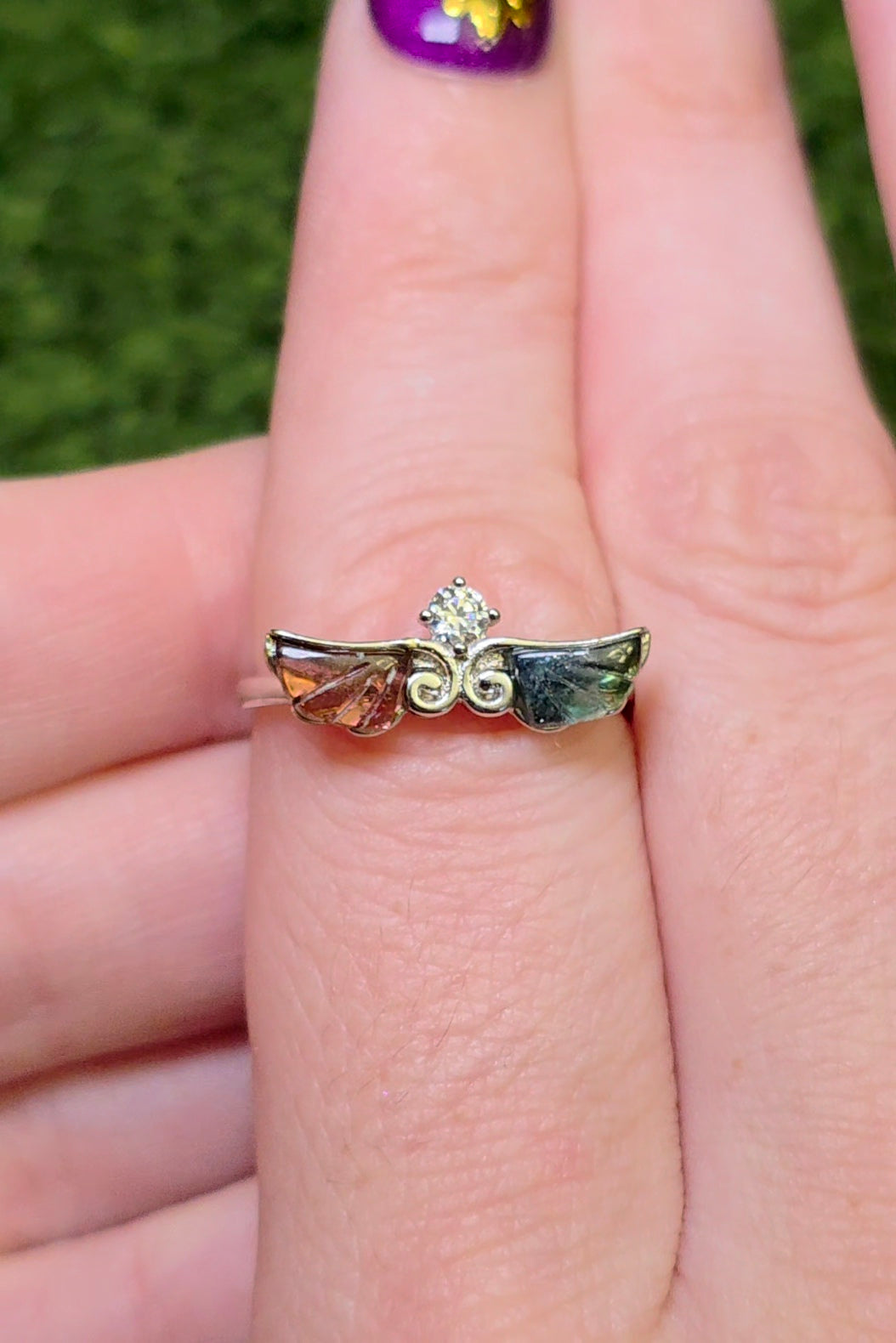 Tourmaline Wings Ring B