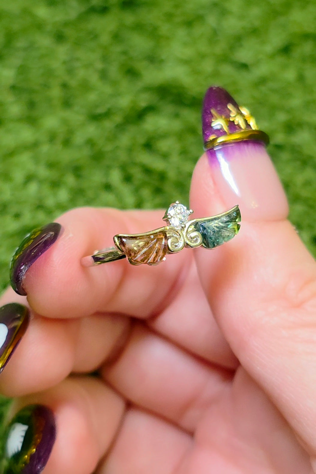 Tourmaline Wings Ring B
