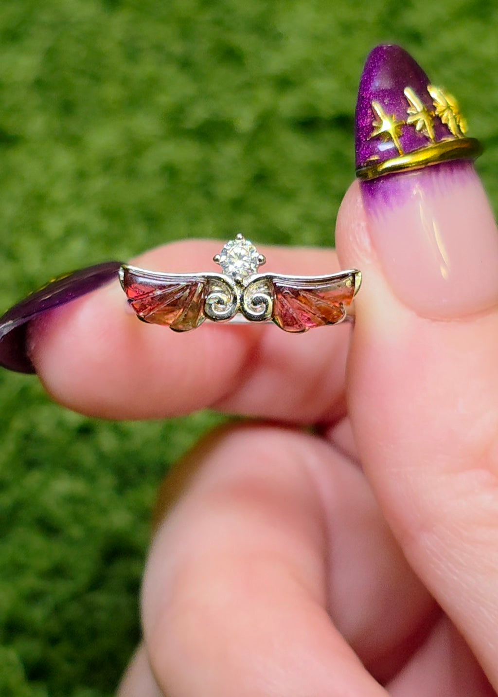 Tourmaline Wings Ring D