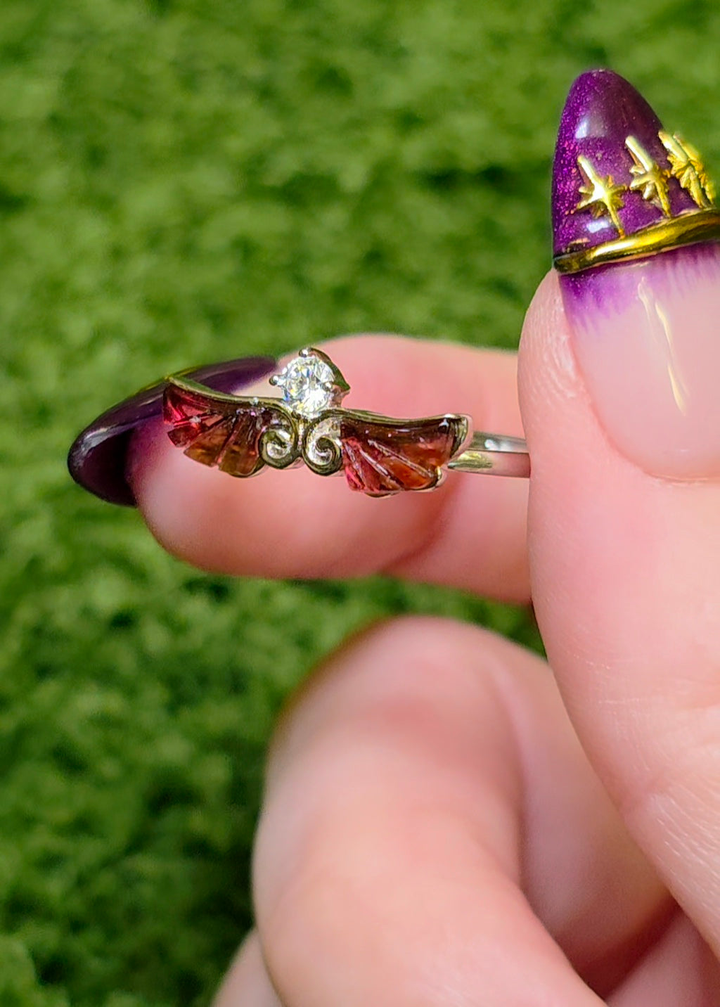 Tourmaline Wings Ring D