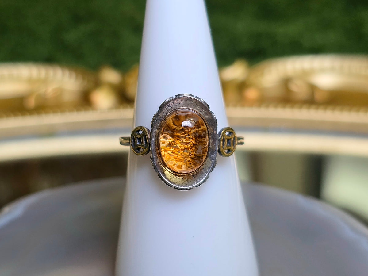 Orange Garden Quartz Ring