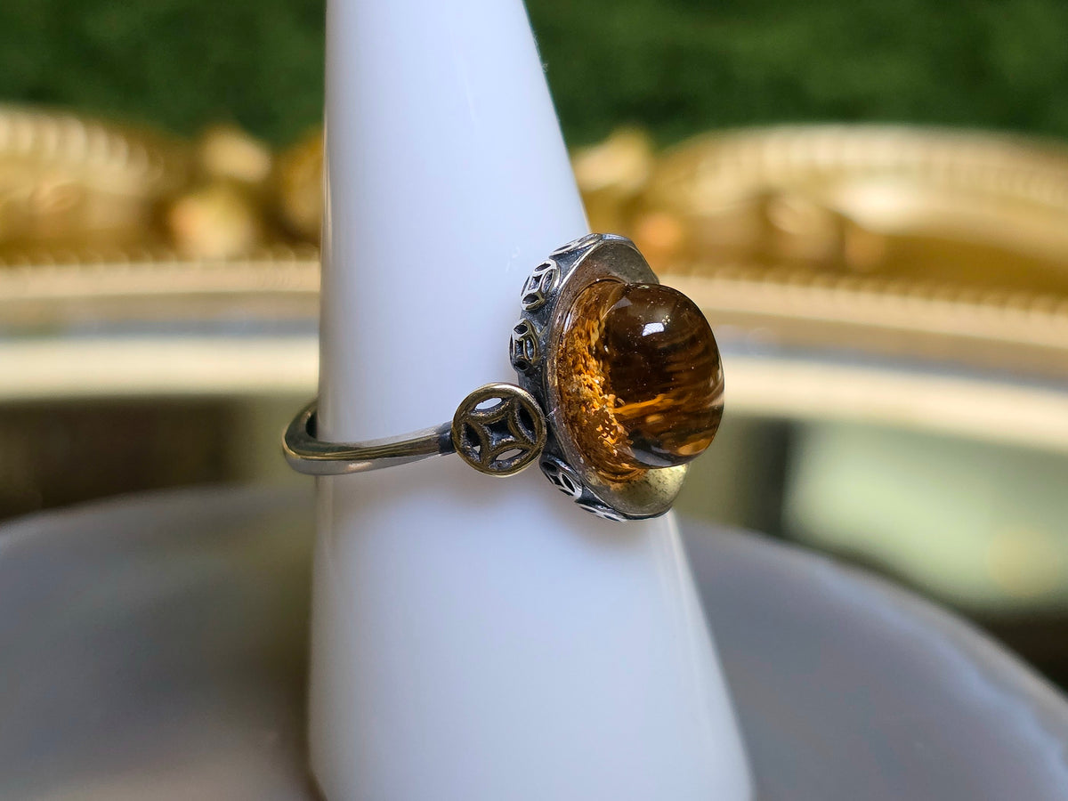 Orange Garden Quartz Ring