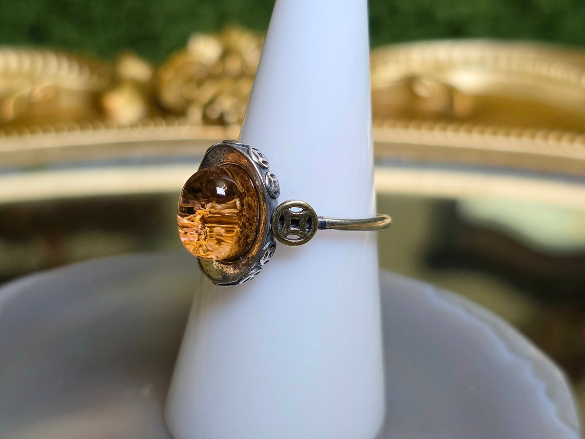 Orange Garden Quartz Ring
