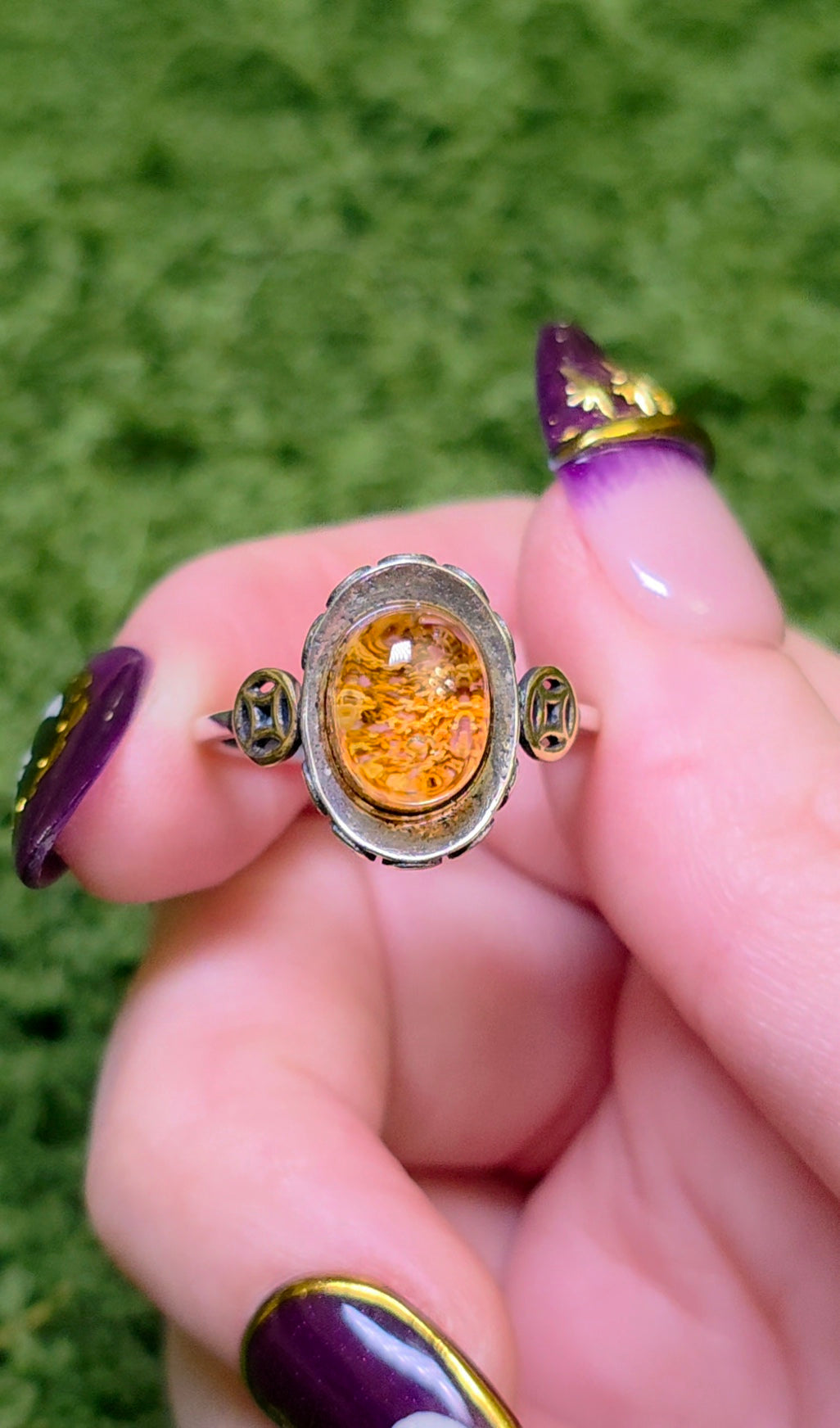 Orange Garden Quartz Ring
