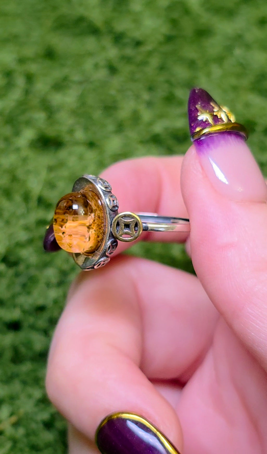 Orange Garden Quartz Ring