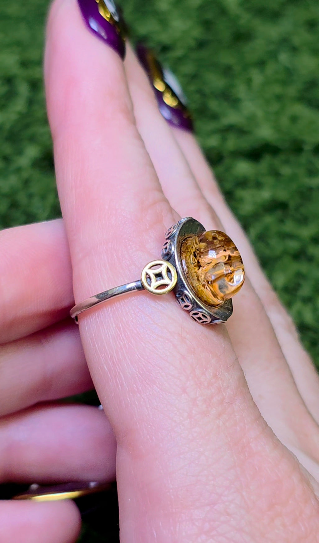 Orange Garden Quartz Ring