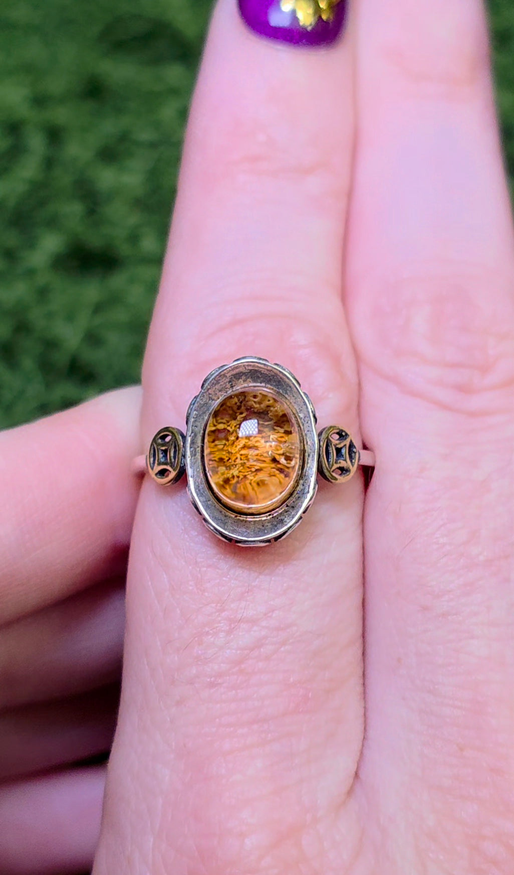 Orange Garden Quartz Ring