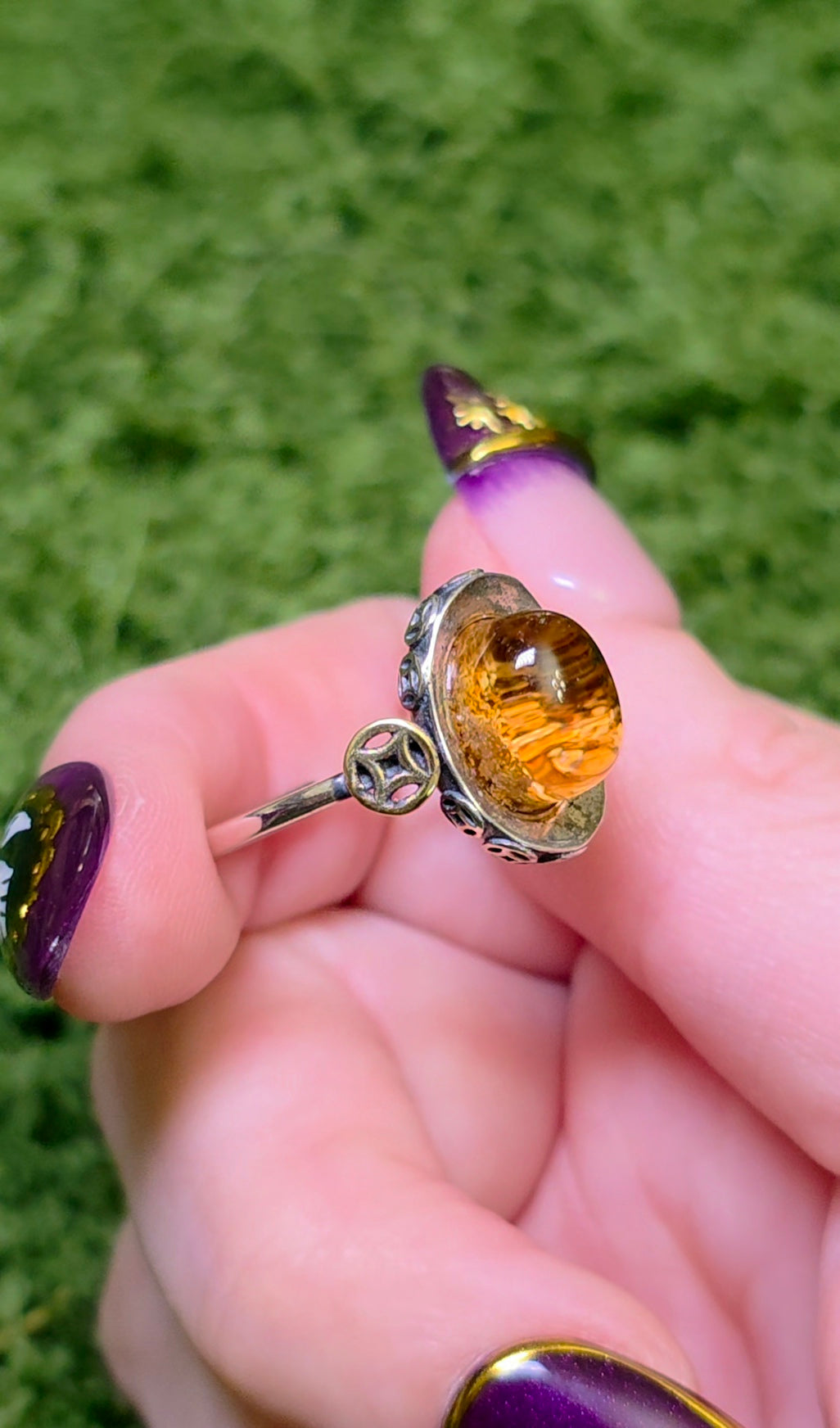 Orange Garden Quartz Ring