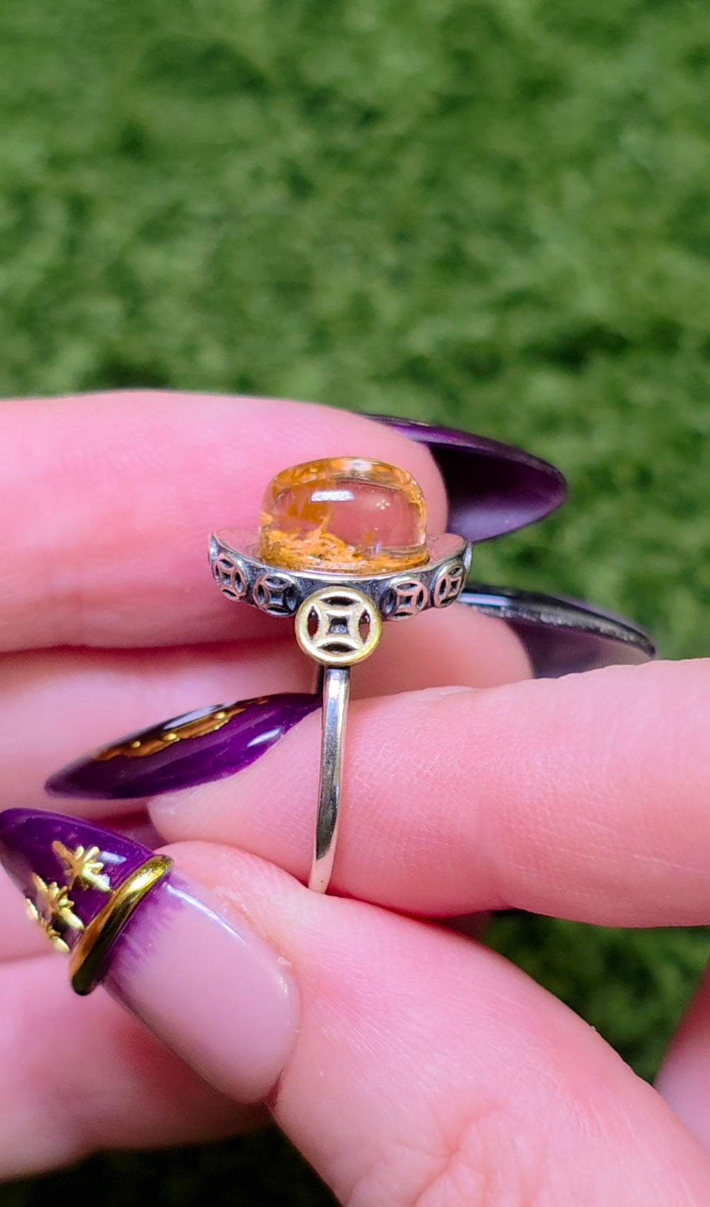 Orange Garden Quartz Ring