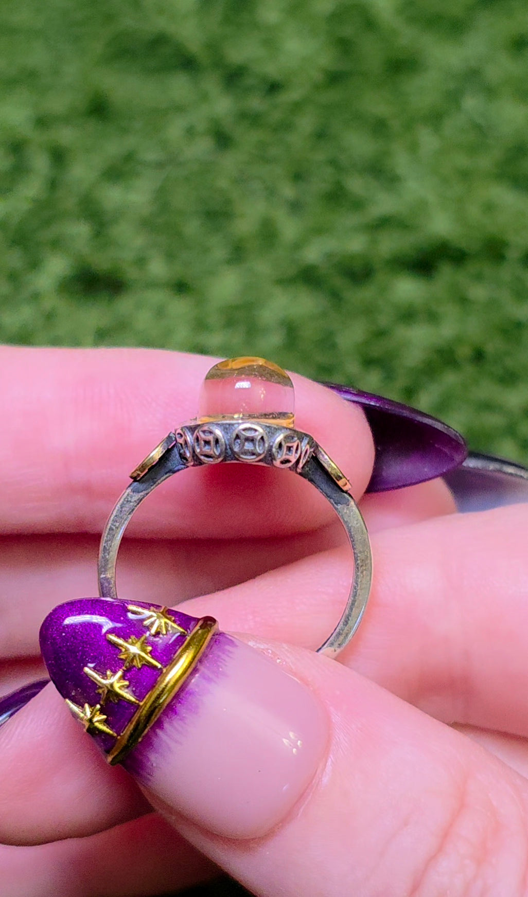 Orange Garden Quartz Ring