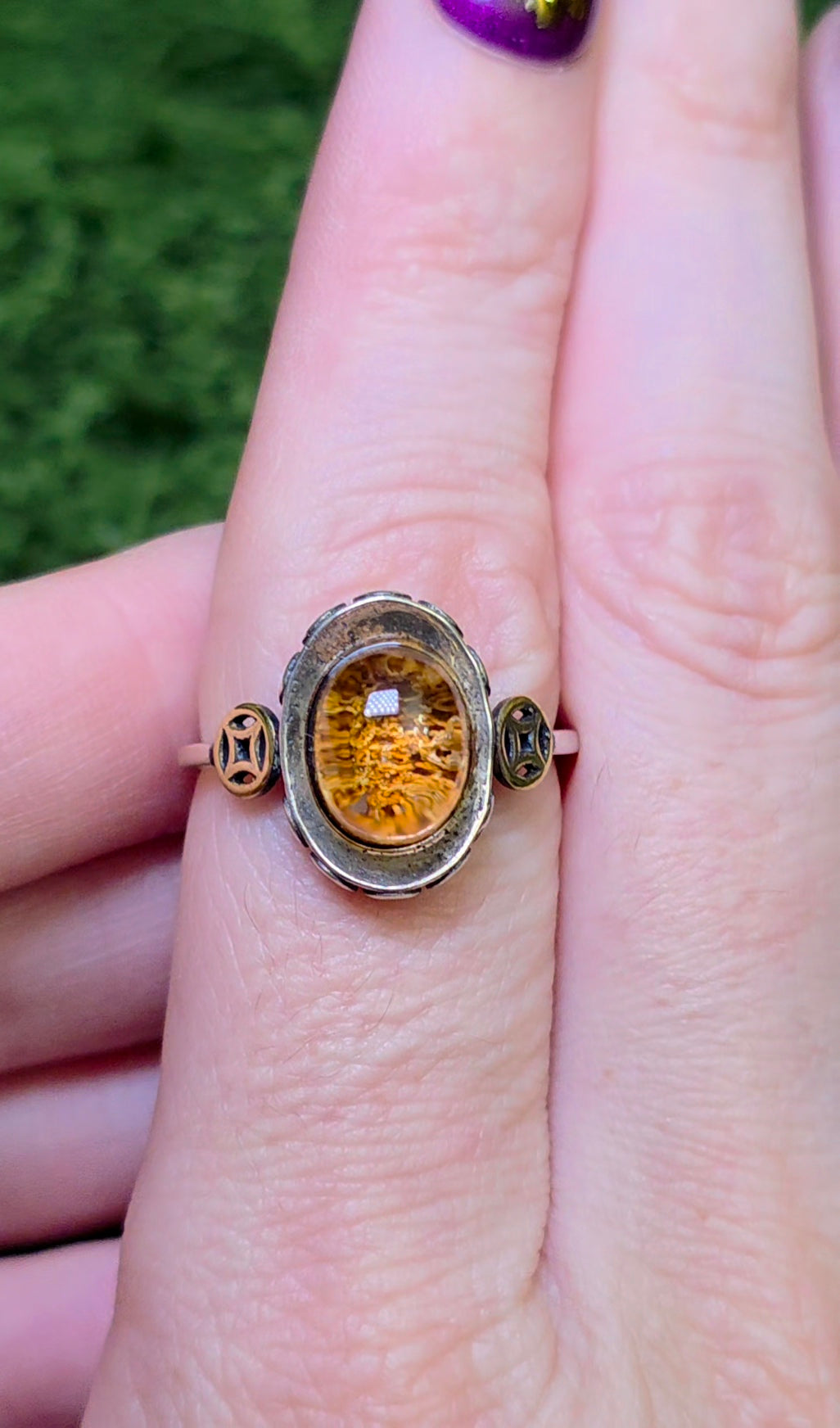 Orange Garden Quartz Ring
