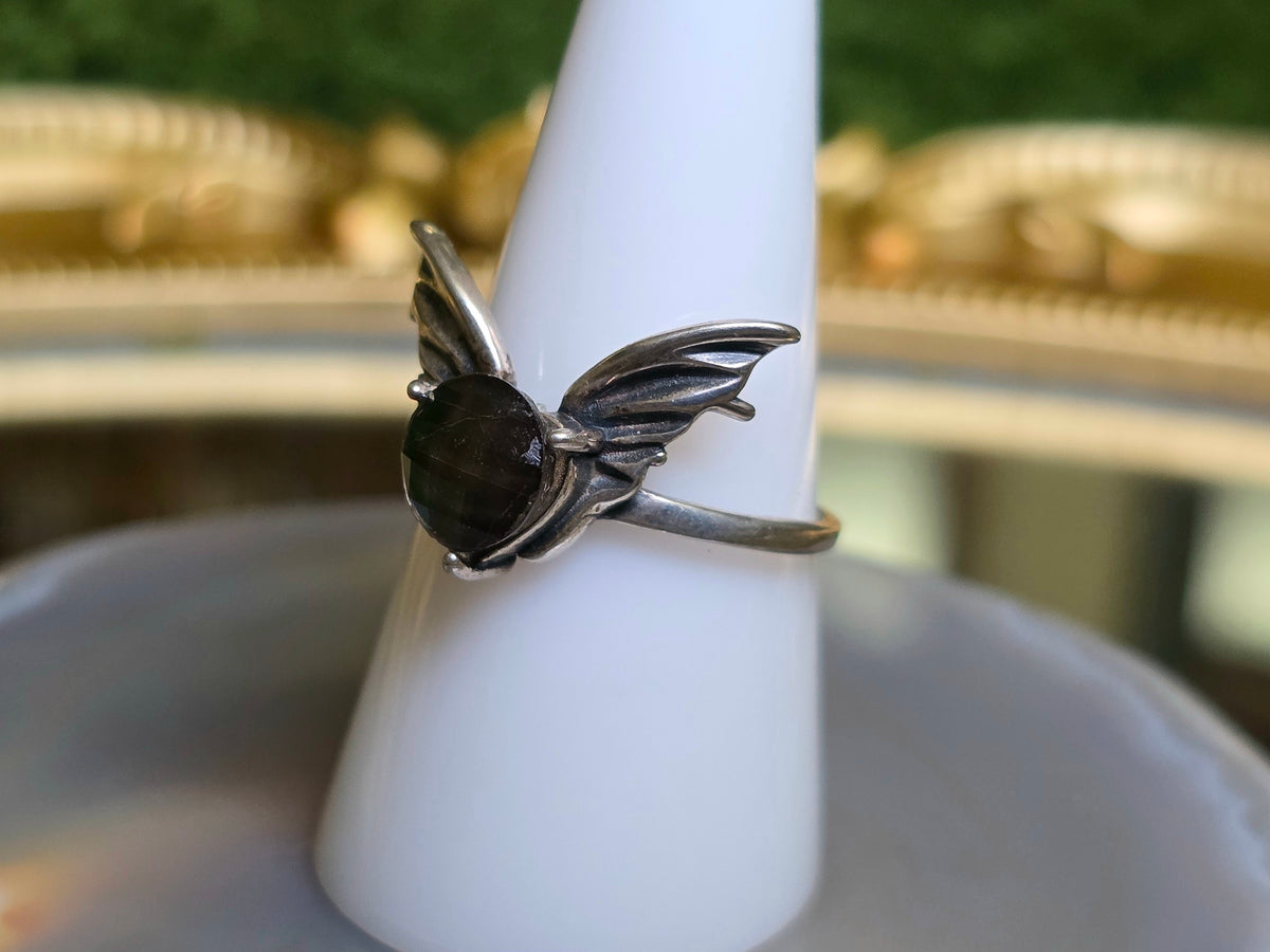 Green Fairy Ammolite Ring
